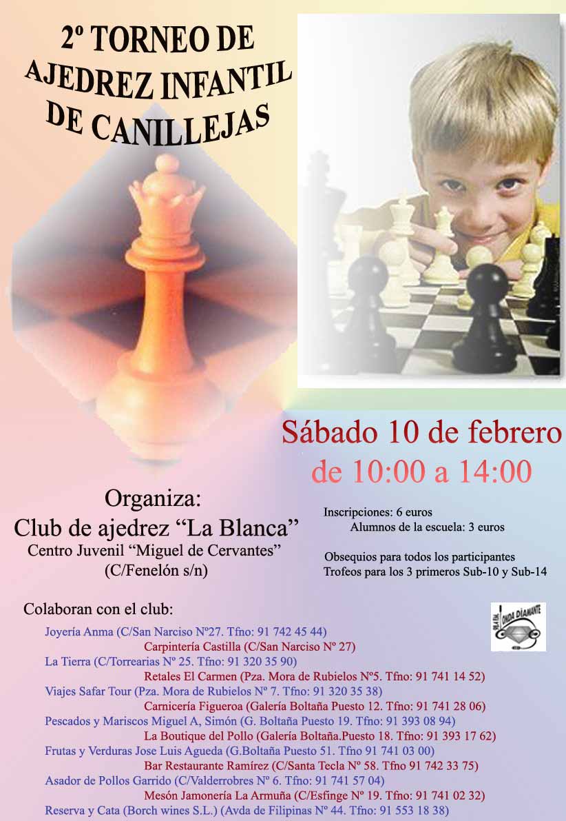 2. Torneo de Ajedrez Infantil de Canillejas