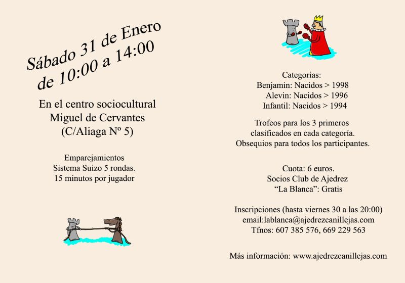 4. Torneo de Ajedrez Infantil de Canillejas
