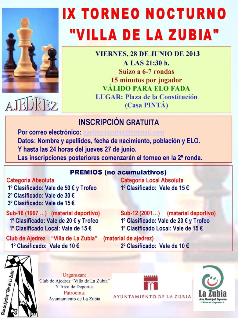 9. Torneo Nocturno Villa de La Zubia