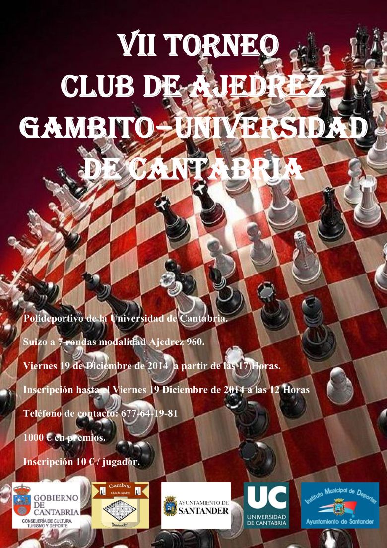 7. Torneo C.A. Gambito - Universidad de Cantabria 2014