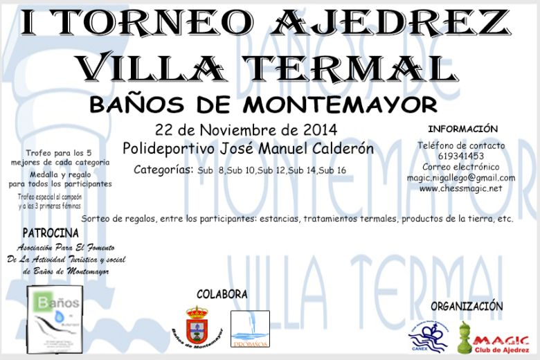 I Torneo Ajedrez Villa Termal 2014